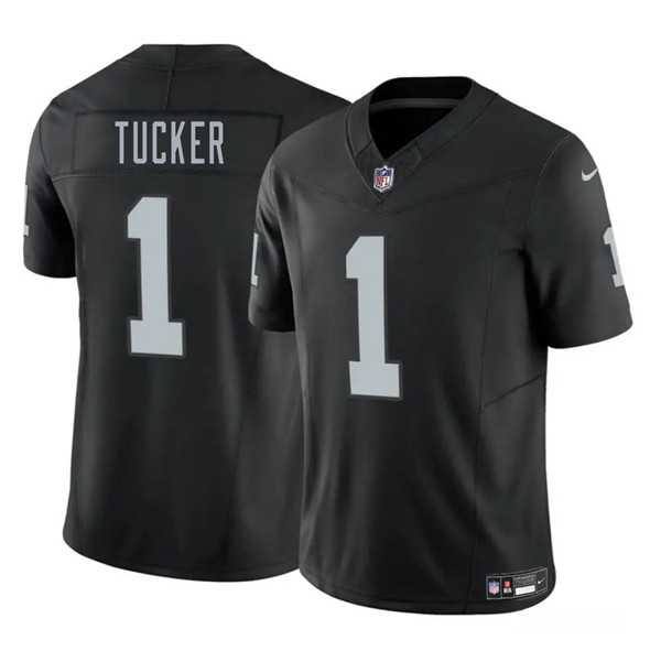 Men & Women & Youth Las Vegas Raiders #1 Tre Tucker Black 2025 F.U.S.E. Vapor Stitched Jersey->kansas city chiefs->NFL Jersey